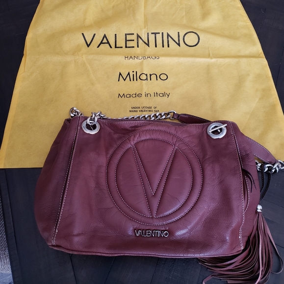 VALENTINO LUISA SAUVAGE CHAIN PURSE 🤎 - Picture 5 of 9